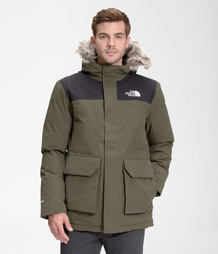 Plumifero The North Face Hombre Tower Peak Parka - Colombia TDHKFN348 - Verde Oscuro